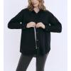 imageMotherhood Maternity Womens Button Down Poplin Long Sleeve Pregnancy ShirtBlack