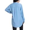 imageMotherhood Maternity Womens Button Down Poplin Long Sleeve Pregnancy ShirtChambray