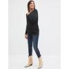 imageMotherhood Maternity Womens Classic Crew Neck Solid Maternity SweaterBlack