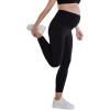 imageMotherhood Maternity Womens High Waist Over The Belly Pregnancy Workout Active Pocket Legging 2Pack23 Inch Black 2 Pack