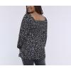 imageMotherhood Maternity Womens Long Sleeve Smocked Babydoll TopBlack Ditsy