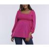 imageMotherhood Maternity Womens Long Sleeve Smocked Babydoll TopCabaret