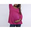 imageMotherhood Maternity Womens Long Sleeve Smocked Babydoll TopCabaret