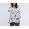 imageMotherhood Maternity Womens Long Sleeve Smocked Babydoll TopWinter White Ditsy