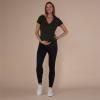 imageMotherhood Maternity Womens Maternity Bump Start 2 Pack Under Belly Casual LeggingsBlack and Grey
