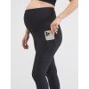 imageMotherhood Maternity Womens Workout Over The Belly Pregnancy and Postpartum Leggings with Pockets Soft Active Stretchy PantsBlack