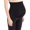 imageMotherhood Maternity Womens Workout Over The Belly Pregnancy and Postpartum Leggings with Pockets Soft Active Stretchy PantsCore Black