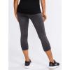 imageMotherhood Maternity Womens Workout Over The Belly Pregnancy and Postpartum Leggings with Pockets Soft Active Stretchy PantsGrey Spacedye