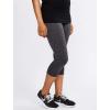 imageMotherhood Maternity Womens Workout Over The Belly Pregnancy and Postpartum Leggings with Pockets Soft Active Stretchy PantsGrey Spacedye