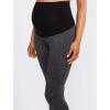 imageMotherhood Maternity Womens Workout Over The Belly Pregnancy and Postpartum Leggings with Pockets Soft Active Stretchy PantsGrey Spacedye