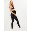 imageMotherhood Maternity Womens Workout Over The Belly Pregnancy and Postpartum Leggings with Pockets Soft Active Stretchy PantsJet Black