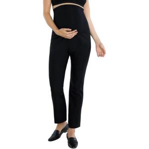 imageMotherhood Maternity Womens Maternity Comfortable Super Stretch Over The Belly Skinny Casual Dress Pant for Work Xs3xBlack