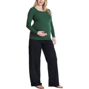 imageMotherhood Maternity Womens Under Belly Utility Cargo Pregnancy PantBlack