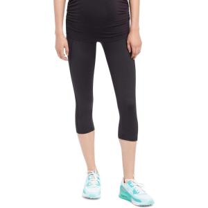 imageMotherhood Maternity Womens Workout Over The Belly Pregnancy and Postpartum Leggings with Pockets Soft Active Stretchy PantsCore Black