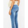 imageMotherhood Maternity Womens Indigo Blue Sustainable Secret Fit Over The Belly Skinny Leg Pregnancy Jeans with PocketsDark Wash