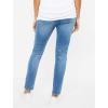imageMotherhood Maternity Womens Indigo Blue Sustainable Secret Fit Over The Belly Skinny Leg Pregnancy Jeans with PocketsDark Wash