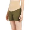 imageMotherhood Maternity Womens Secret Fit Belly Poplin ShortOlive
