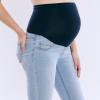 imageMotherhood Maternity Womens Secret Fit Over The Belly Skinny Ankle Pregnancy JeansLight Wash
