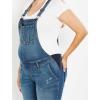 imageMotherhood Maternity Womens Side Panel Skinny Ankle Pregnancy Denim OverallsMedium Wash