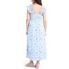 imageMotherhood Maternity Womens Sleeveless Ruffle Shoulder Smocked Maxi Pregnancy DressSkyway Ditsy Floral