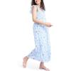 imageMotherhood Maternity Womens Sleeveless Ruffle Shoulder Smocked Maxi Pregnancy DressSkyway Ditsy Floral