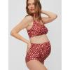 imageMotherhood Maternity Womens Standard Beach Bump Maternity 2 Piece Swimsuit Set UPF 50 Pregnancy SwimwearSienna Dot