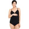 imageMotherhood Maternity Womens Basic Swim Bikini Bottom Black Medium