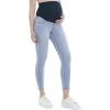 imageMotherhood Maternity Womens Secret Fit Over The Belly Skinny Ankle Pregnancy JeansLight Wash