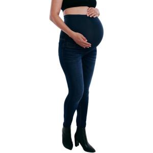 imageMotherhood Maternity Womens Secret Fit Over The Belly Skinny Ankle Pregnancy JeansDark Wash