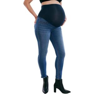 imageMotherhood Maternity Womens Secret Fit Over The Belly Skinny Ankle Pregnancy JeansMedium Wash