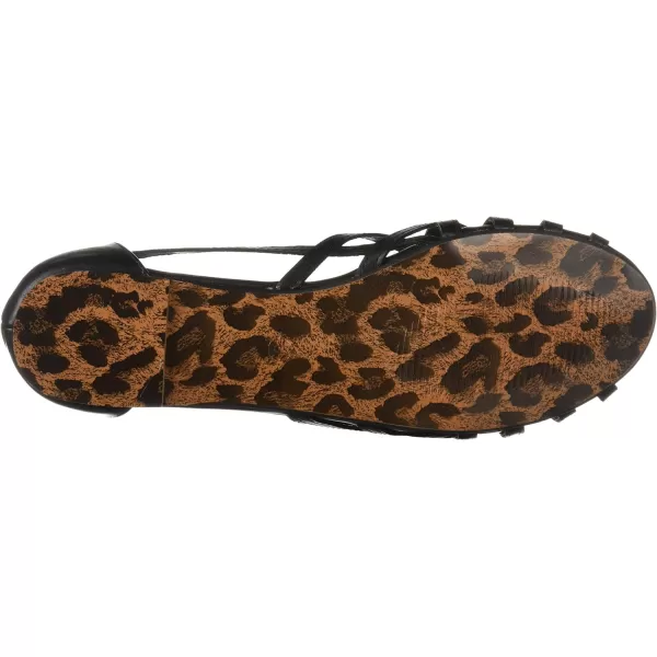 Bettie Page Women's 100-Carren Peep Toe Flat