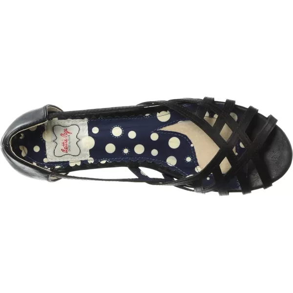 Bettie Page Women's 100-Carren Peep Toe Flat