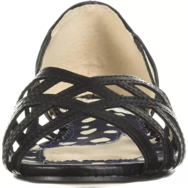Bettie Page Women's 100-Carren Peep Toe Flat