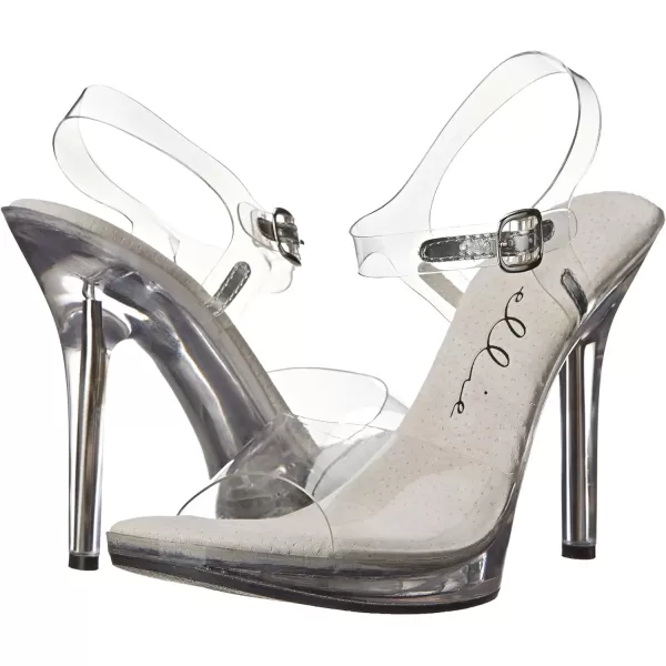 Ellie Shoes Women's 502 Brook Clear Dress Sandal