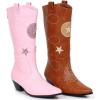 imageEllie Shoes Big Kids Country Cowgirl Boots  Rodeo Costume Shoes Tan Large