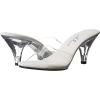 imageEllie Shoes Womens Vanity Stage Heels  PeepToe 3 Inch MuleClear