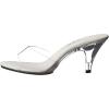 imageEllie Shoes Womens Vanity Stage Heels  PeepToe 3 Inch MuleClear