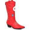 imageEllie Shoes Big Kids Country Cowgirl Boots  Rodeo Costume Shoes Red Large