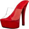 imageEllie Shoes Womens 601 Vanity Platform SandalClearRed