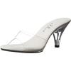 imageEllie Shoes Womens Vanity Stage Heels  PeepToe 3 Inch MuleClear