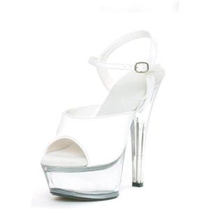 imageEllie Shoes Womens 601Juliet Pole Fitness PlatformsWhite Clear
