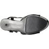 imageEllie Shoes Womens 609CHROME Platform SandalBlack Silver