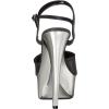 imageEllie Shoes Womens 609CHROME Platform SandalBlack Silver