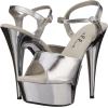 imageEllie Shoes Womens 609CHROME Platform SandalSilver