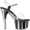 imageEllie Shoes Womens 709Glitter Platform SandalBlack