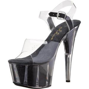 imageEllie Shoes Womens 709Glitter Platform SandalBlack