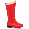 imageEllie Shoes Big Kid Super Hero Boots  Anime Cosplay Costume ShoesRed Gold