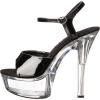 imageEllie Shoes Womens 601 Juliet C Platform SandalBlackClear