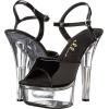 imageEllie Shoes Womens 601 Juliet C Platform SandalBlackClear