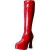 imageEllie Womens Chacha Boots  5Inch Platform Go Go BootsRed